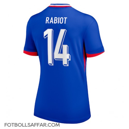 Frankrike Adrien Rabiot #14 Hemmatröja Dam EM 2024 Kortärmad